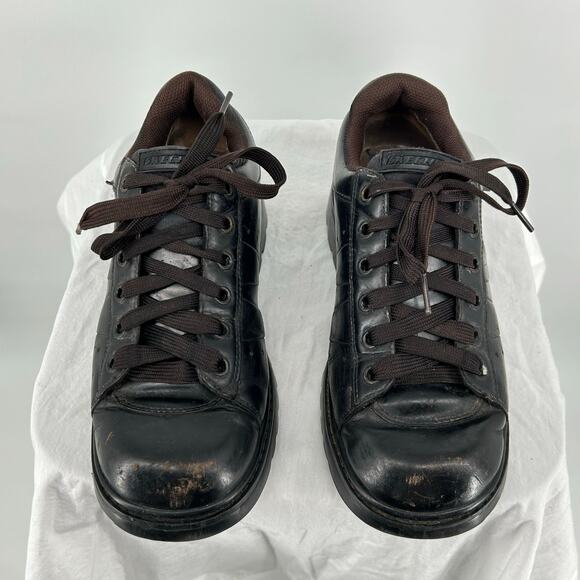 VTG y2k Women's Dark Brown Leather Skechers Chunky Platform Oxford Jammers Sz 8M - Picture 3 of 8